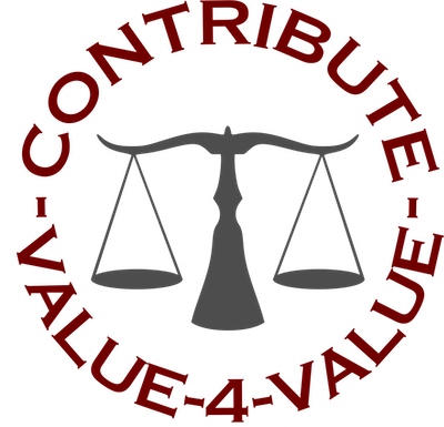 Value for Value Contribution text around a scale